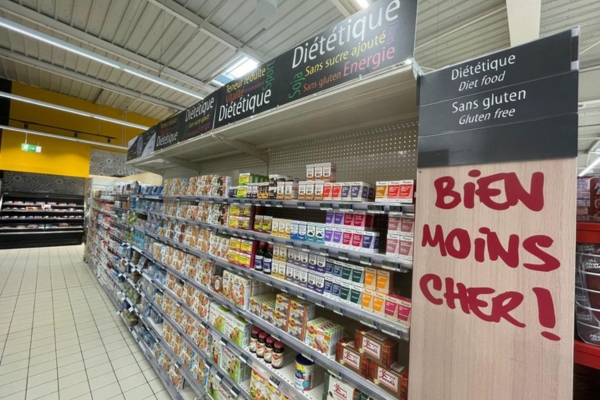 Glutenfreier Supermarkt in Frankreich